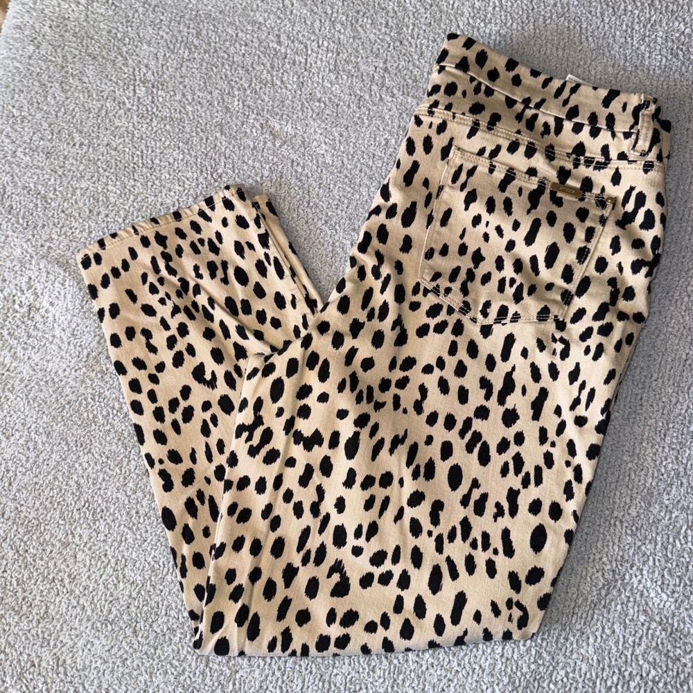 Chico's Leopard Print Ankle Jeans